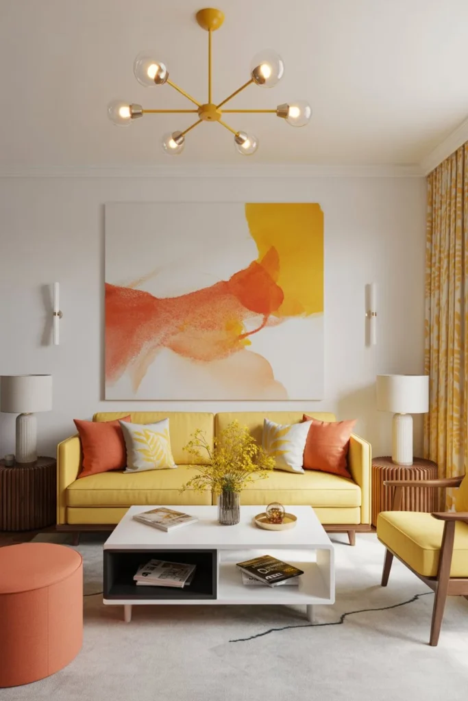 Butter Yellow & Beyond: Stunning Color Pairings to Elevate Every Space 4 a modern living room interior with a yel 8E xj9bRi d0LIc jNP A XiCVp3bnR4Wl3Ek8k1Ck2w