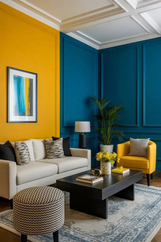 Butter Yellow & Beyond: Stunning Color Pairings to Elevate Every Space 9 a modern luxury living room interior wit ZcvfHWEUQymyctqbJo9uUg v0IUEStKR5C2UMvrhtyihA