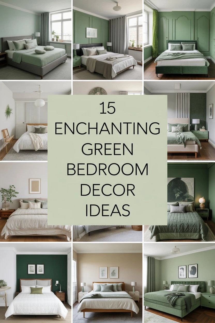 15 Enchanting Green Bedroom Decor Ideas That Radiate Freshness 1 bg16