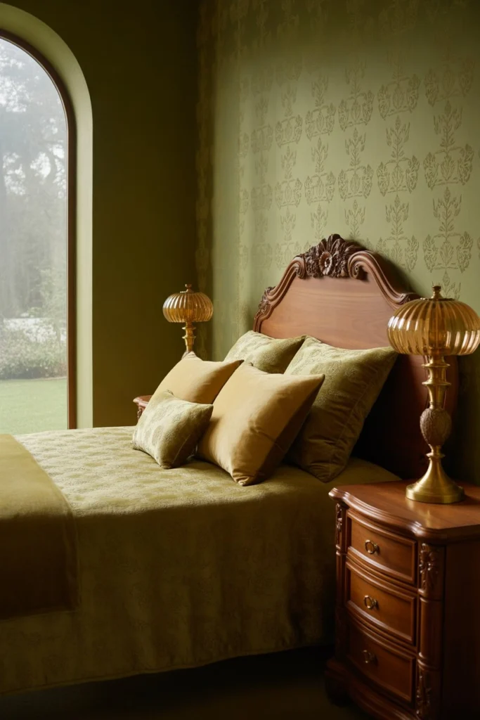 15 Enchanting Green Bedroom Decor Ideas That Radiate Freshness 4 bg3