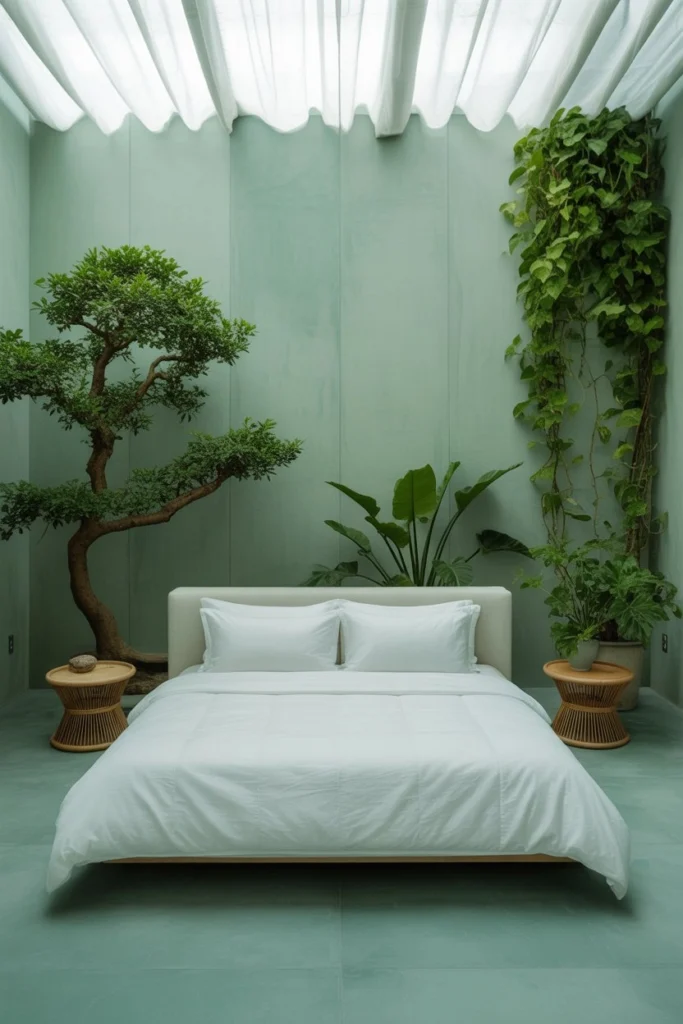 15 Enchanting Green Bedroom Decor Ideas That Radiate Freshness 10 bg9