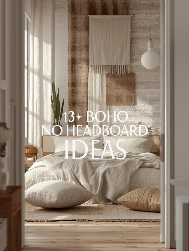 13 Creative Boho No-Headboard Ideas That Will Transform Your Bedroom into a Cozy Escape  
