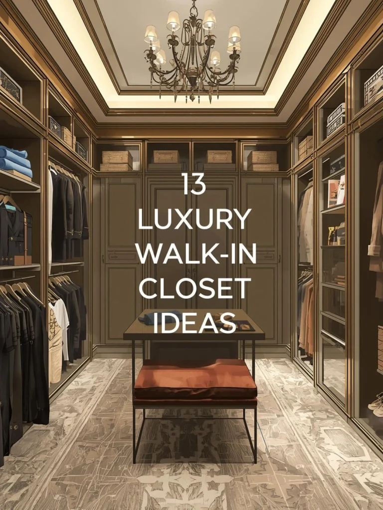 13 Luxury Walk-In Closet Design Ideas with Vanity That Will Elevate Your Master Suite   