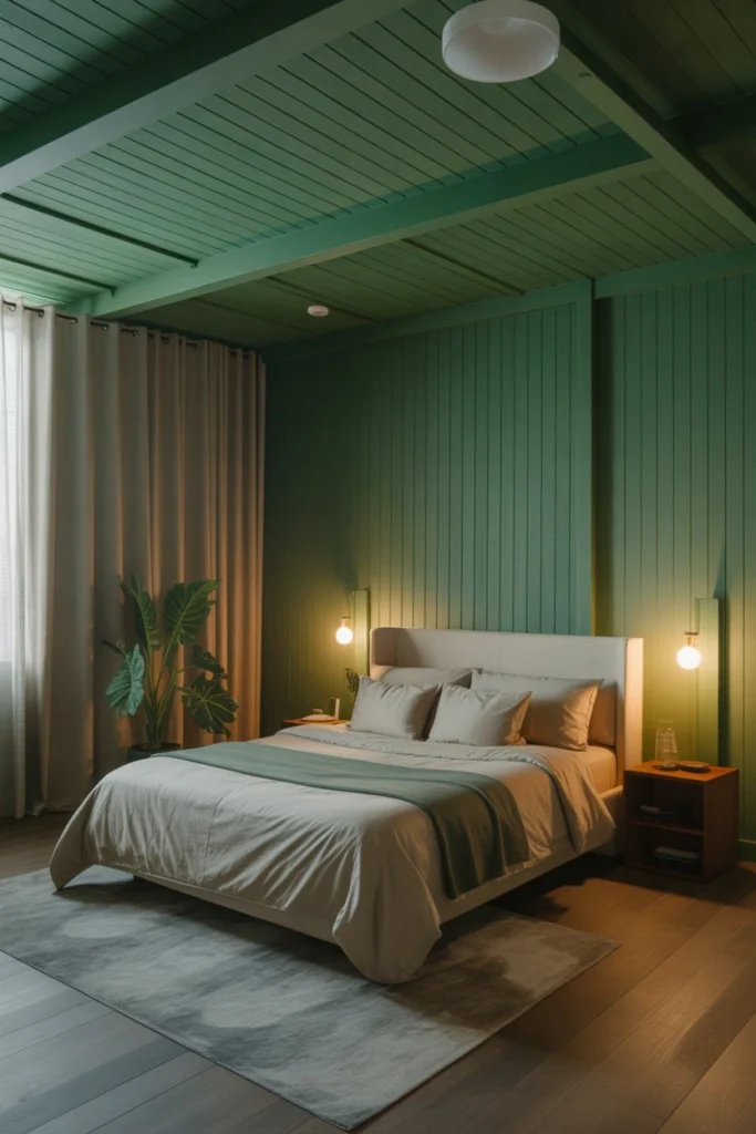 15 Green Boards Inspirations to Create a Cozy and Elegant Bedroom Atmosphere 13 d12
