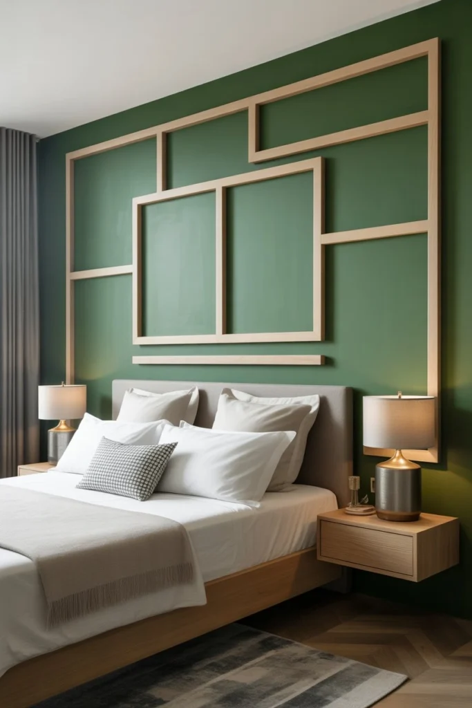 15 Green Boards Inspirations to Create a Cozy and Elegant Bedroom Atmosphere 15 d14