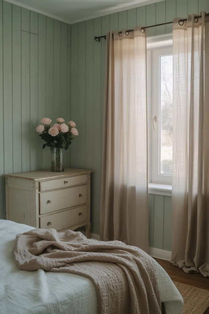 15 Green Boards Inspirations to Create a Cozy and Elegant Bedroom Atmosphere 8 d7