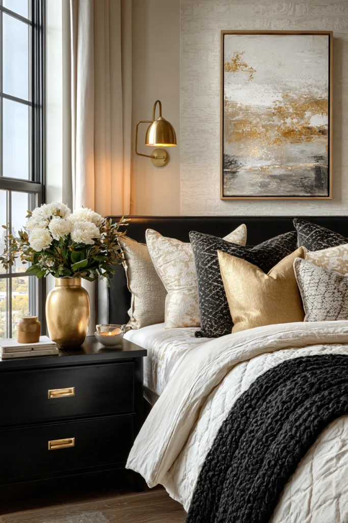 Why A Neutral And Black Bedroom Could Be Your New Favorite Escape! 12 e11 4