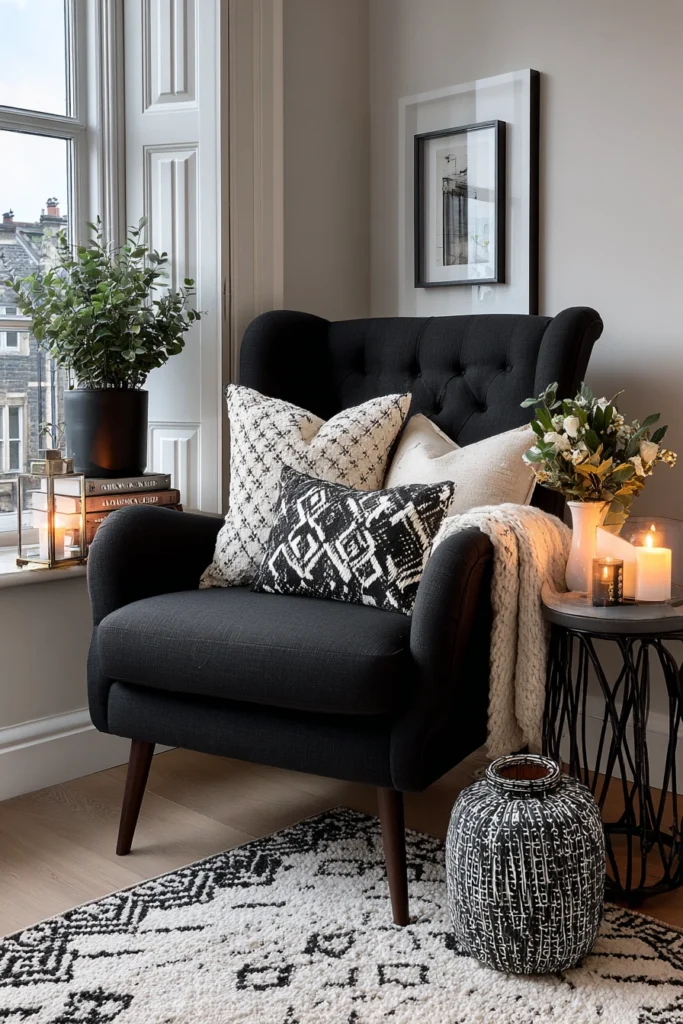 Why A Neutral And Black Bedroom Could Be Your New Favorite Escape! 13 e12 4