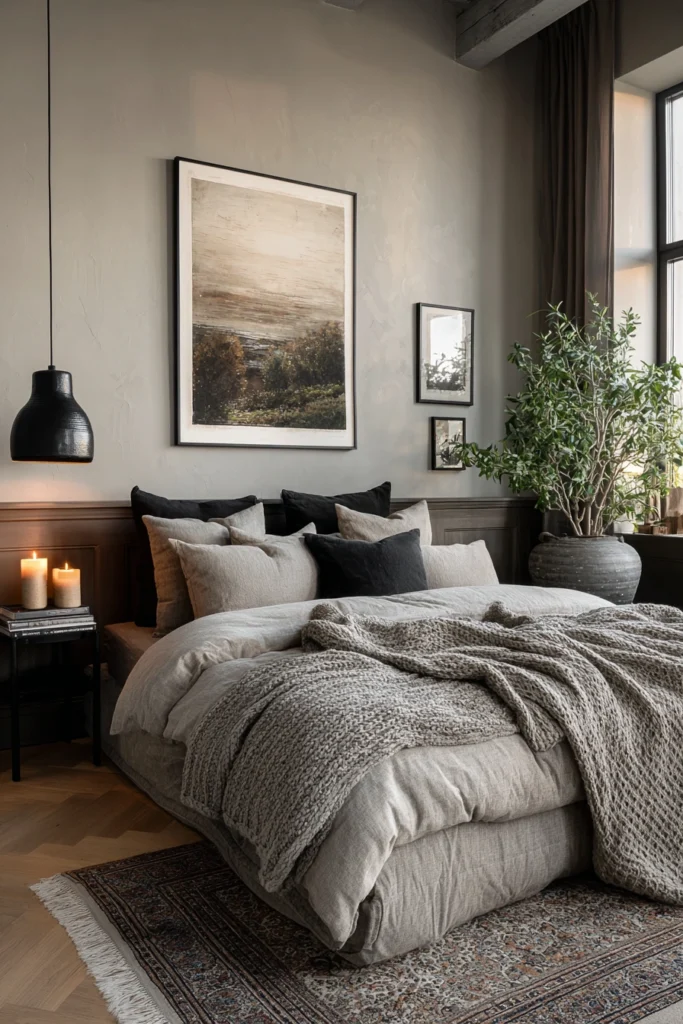 Why A Neutral And Black Bedroom Could Be Your New Favorite Escape! 3 e2 4