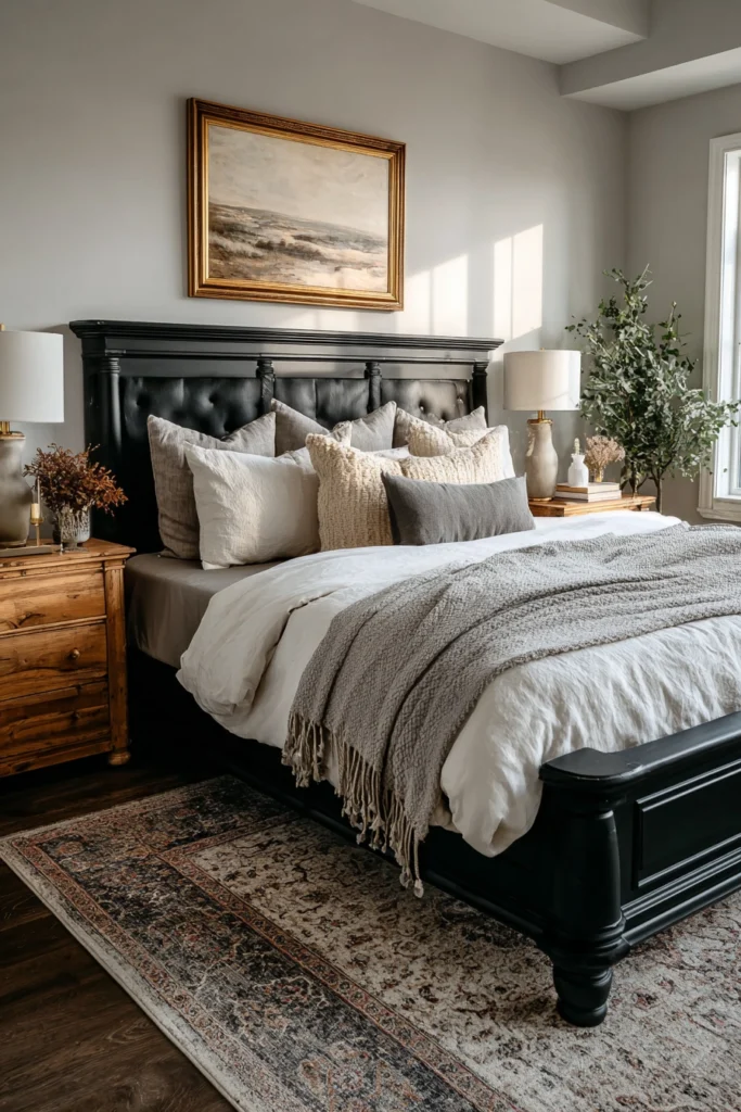 Why A Neutral And Black Bedroom Could Be Your New Favorite Escape! 4 e3 4