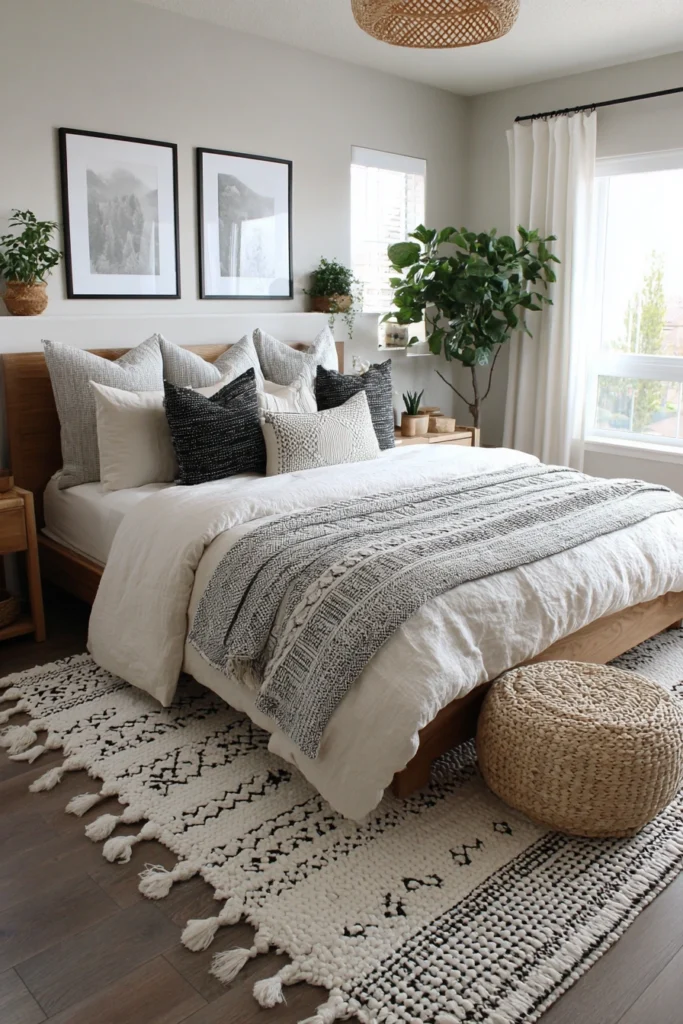 Why A Neutral And Black Bedroom Could Be Your New Favorite Escape! 10 e9 4