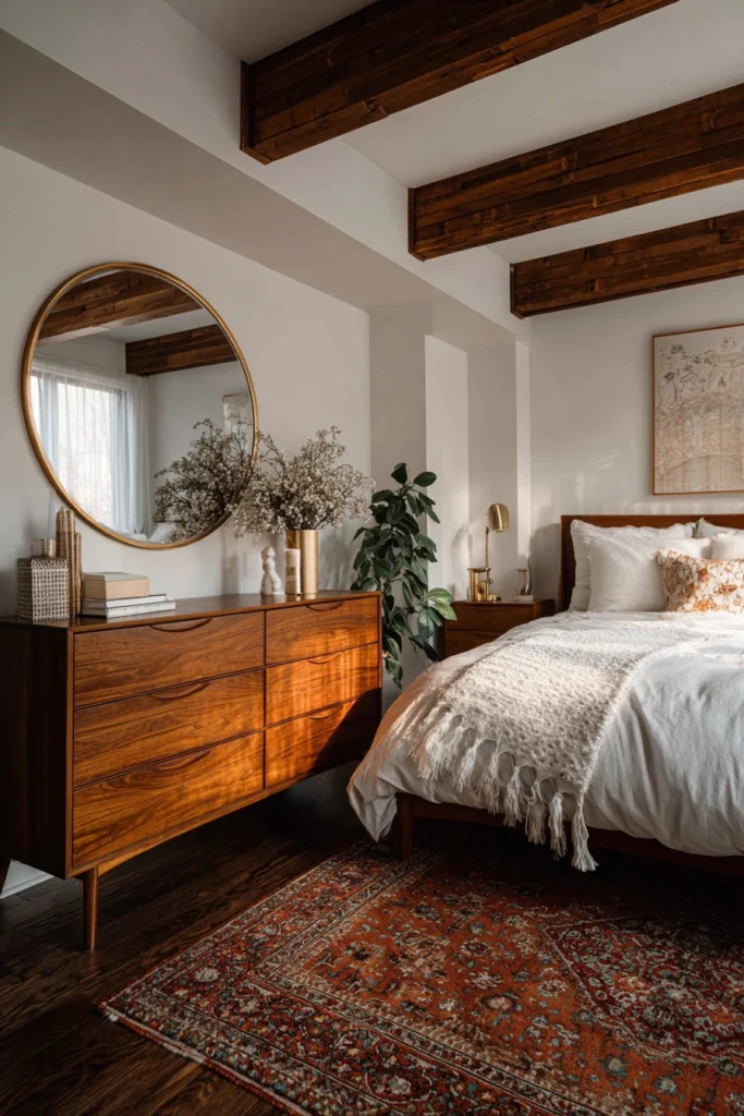 How to Achieve a Cozy Boho Mid-Century Modern Bedroom Look! 9 g8 1
