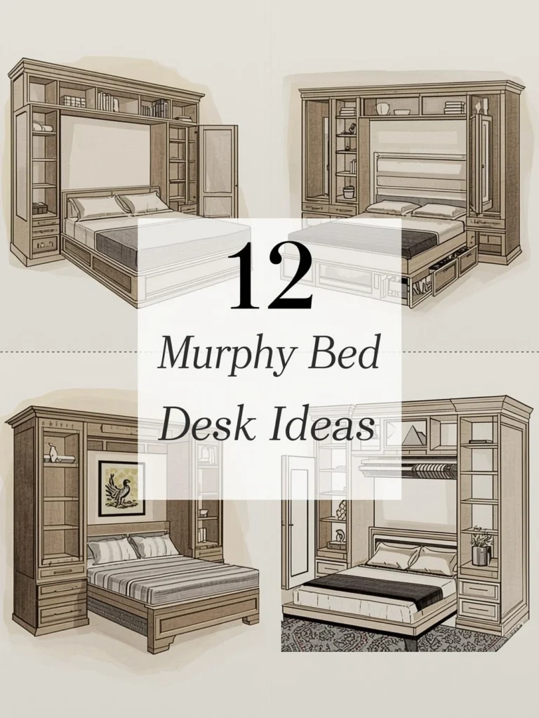 12 Sophisticated Murphy Bed Desk Ideas to Elevate Your Modern Home